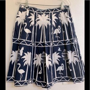 Flamingo & Palm Skirt
